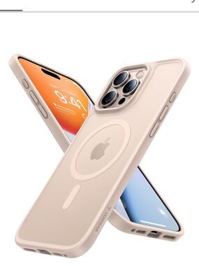 iPhone 16 PRO MAX Protective Case with MagSafe Translucent Titanium White